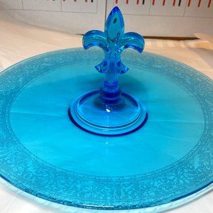 Fostoria ROYAL BLUE Depression Server 1925-1927